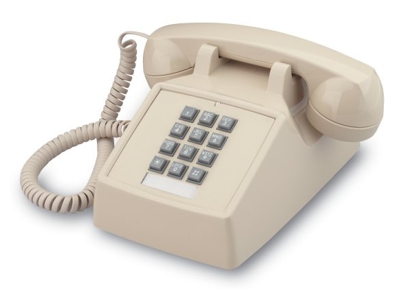 Cortelco Retro Ash Push Button Wall Phone